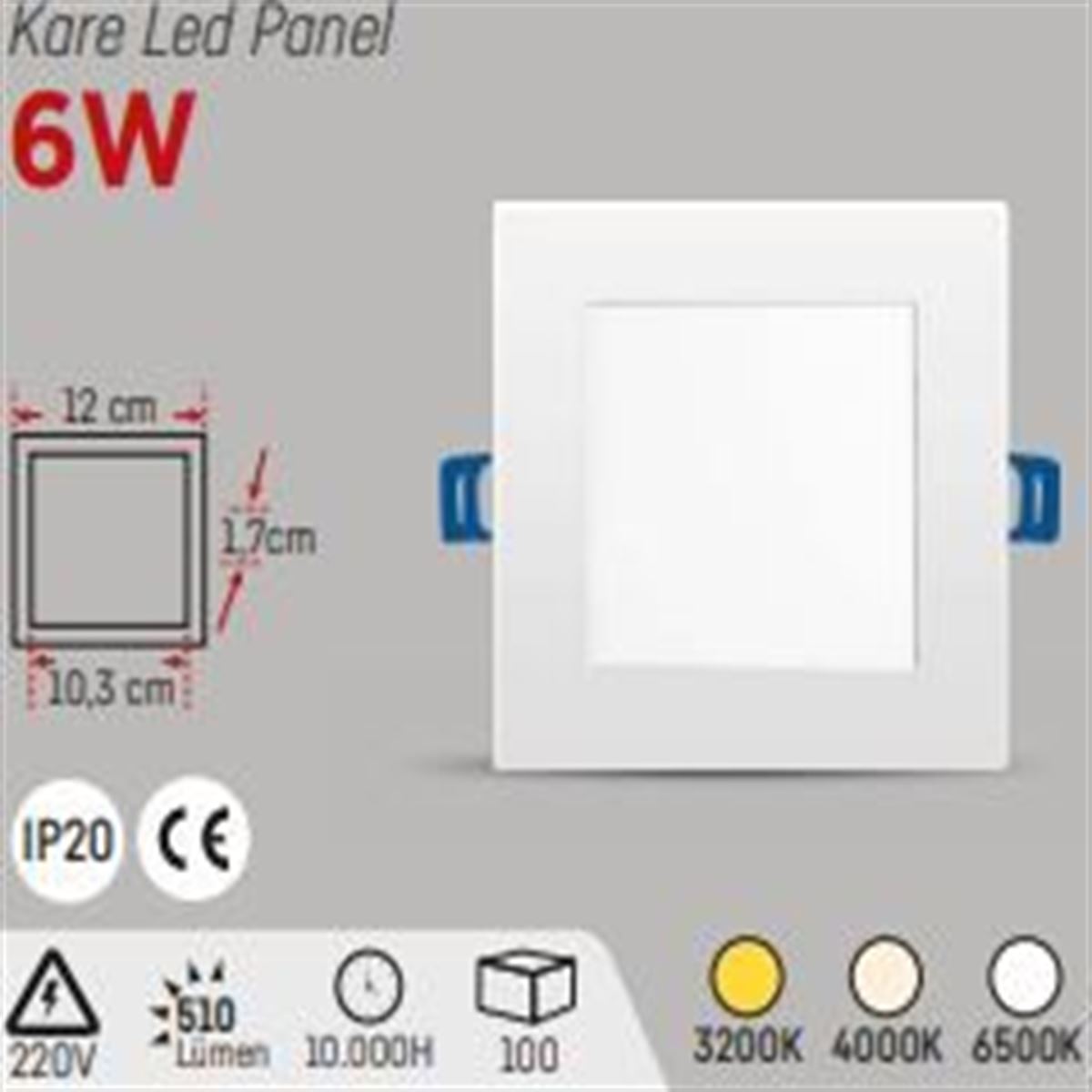 YCL EKO 6W.S.A.KARE PANEL G.IŞIĞI 1